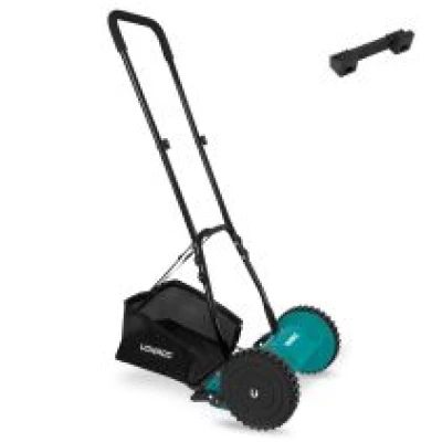 Manual lawnmower / reel mower - 300mm – 4 adjustable height settings | incl. wall bracket  
