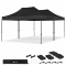 Tenda para festas – 6 × 4,5 m – Tenda Premium Easy‑Up | Conjunto com 2 tendas e kit de ligação – Preto
