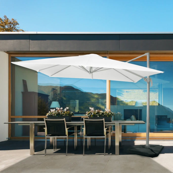Cantilever parasol Pisogne 300x300cm – Premium parasol | White