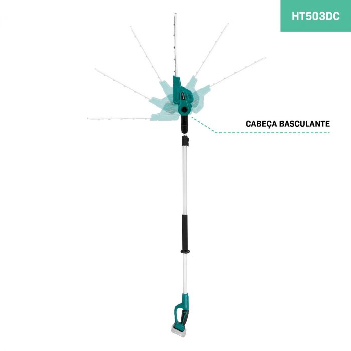 PT Telescopic Hedge trimmer 20V – 200 up to 260 cm. | Excl. battery and quick charger