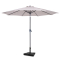 Guarda-sol Recanati Ø300cm – Guarda-sol premium - bege | Inclui base de betão 20 kg