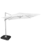 Guarda-sol cantiléver Pisogne 300x300cm - Guarda-sol Premium - Branco | Incl. bases para guarda-sol recarregáveis
