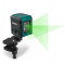 Laser de linha cruzada | Verde - auto-nivelamento - alcance 18 metros