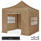 Tenda Pop-Up para festas p/ o exterior - 3x3 m | Set incl. Paredes Laterais – Bege