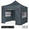 Tenda Pop-Up para festas p/ o exterior - 3x3 m | Set incl. Paredes Laterais – Cinzento