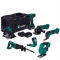Conjunto de ferramentas VPower 20V - 4.0Ah | Incl. 6 máquinas, 2 baterias, carregador e bolsa resistente de ferramentas