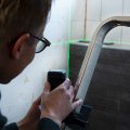 Cross line laser | Green - self leveling - 18 meter range