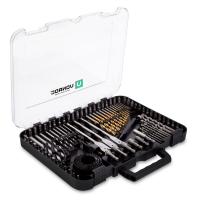 Screwdriver bit, drill bit and hole saw set 100 pcs. | Incl. case