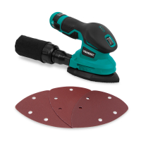 Cordless Sander 12V | Incl. Battery, USB-C Cable, and Sandpaper