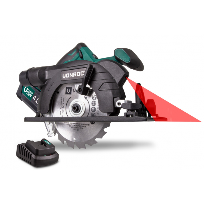 Serra circular 20V - 150mm – 4.0Ah | Incl. bateria e carregador rápido main product photo