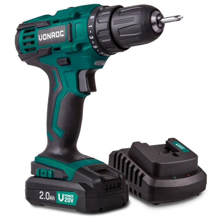 Berbequim sem fio 20V - 2.0Ah | Incl. bateria e carregador rápido main product photo