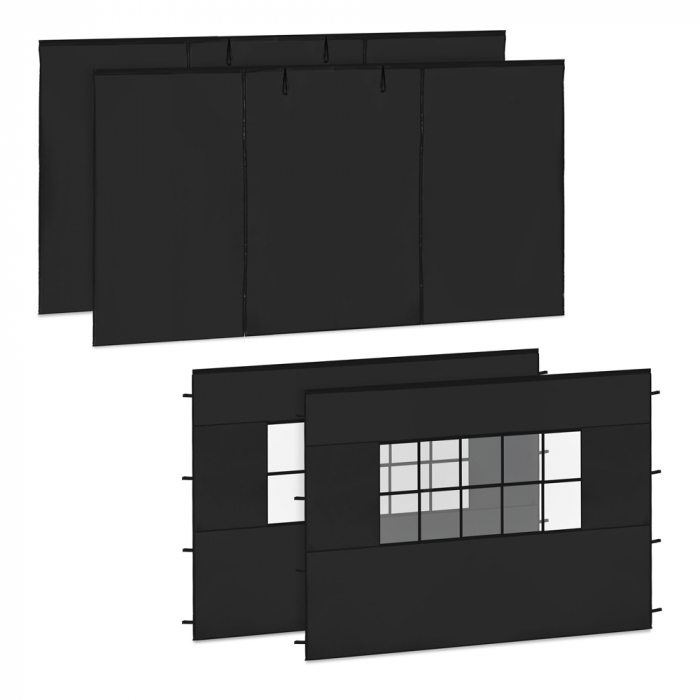Conjunto de paredes laterais – 3 × 4,5 m – Para tenda Premium PT502XX | Preta main product photo