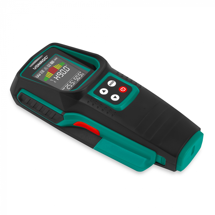Detetor de Paredes – Multidetetor para vigas, metal, tubagens e cabos elétricos | Ecrã LCD multicolor main product photo