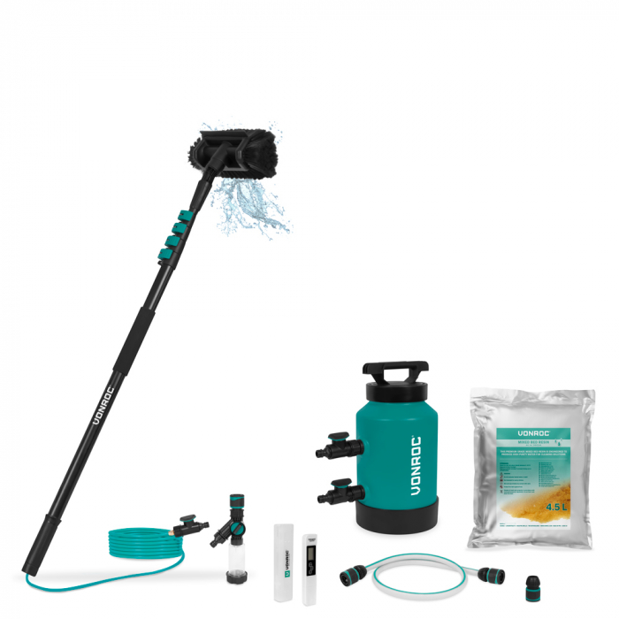 Escova de Lavagem Telescópica em Alumínio 4,60 m e Filtro de Água DI | Conjunto Completo main product photo